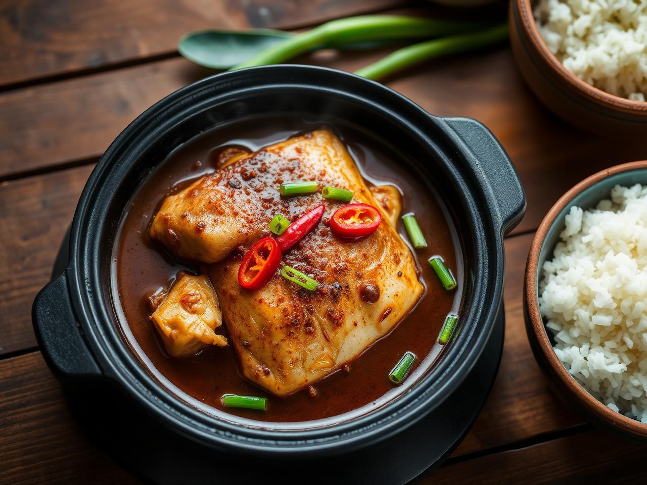 Cơm niêu cá kho tộ — Hương vị Nam Bộ ăn cùng gạo ST25 ANVI — công thức Góc bếp ANVI